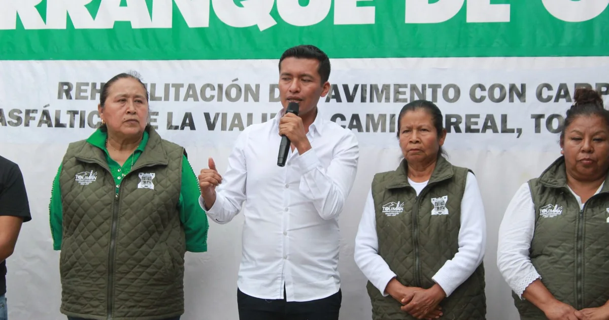 ARRANCA OBRA DE REHABILITACIÓN VIAL EN CAMINO REAL DE SAN PEDRO DE LOS EUCALIPTOS, TOLIMÁN