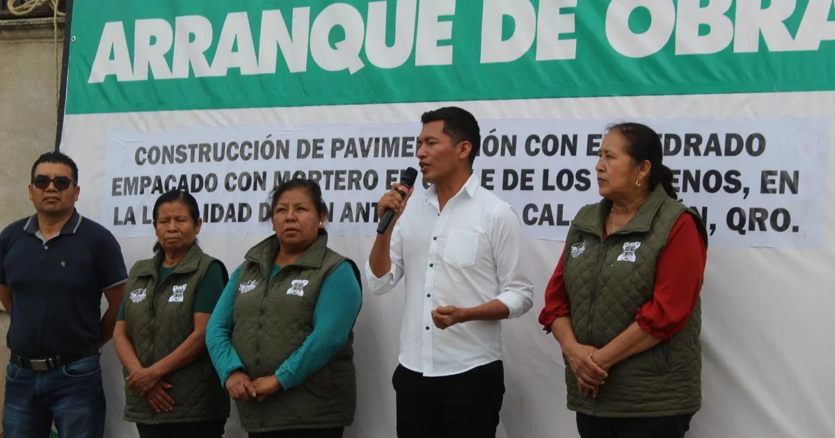 ARRANCA PAVIMENTACIÓN DE LA CALLE LOS MORENOS EN SAN ANTONIO DE LA CAL