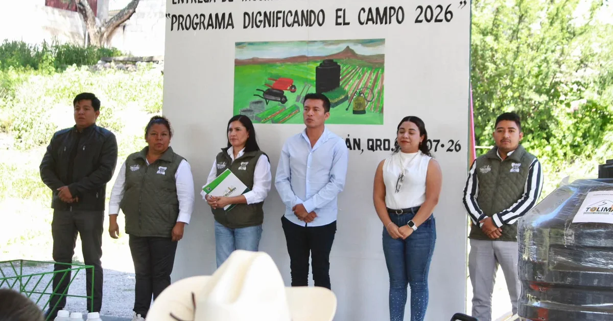ENTREGA MUNICIPIO DE TOLIMÁN 135 INSUMOS AGROPECUARIOS DEL PROGRAMA “DIGNIFICANDO EL CAMPO 2026”